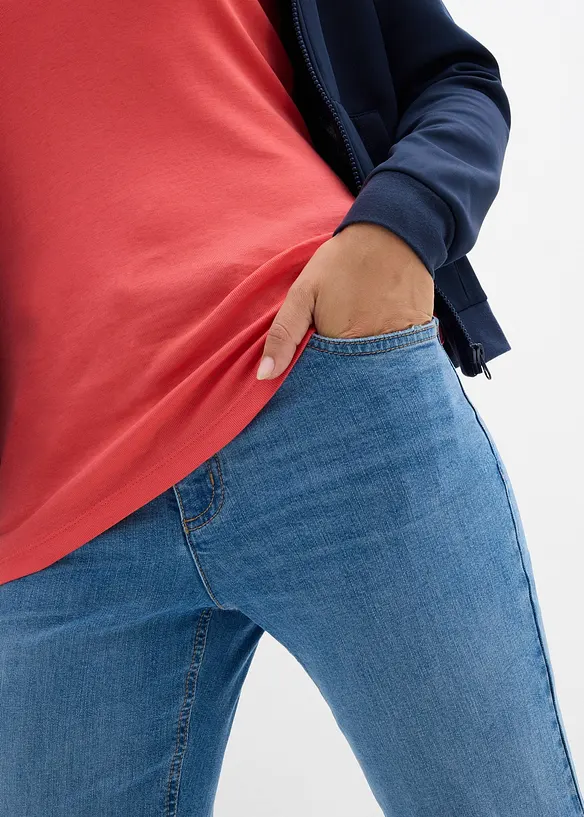 Lot de 3 tops &agrave; fines bretelles 100% coton, bonprix