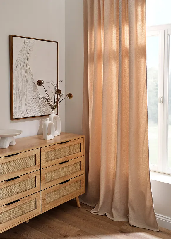 Rideau doux effet bouclette (1 pce), bonprix