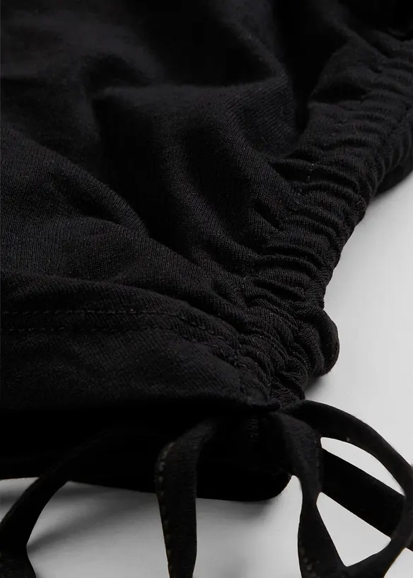 Lot de 2 leggings corsaire avec fronces, bonprix