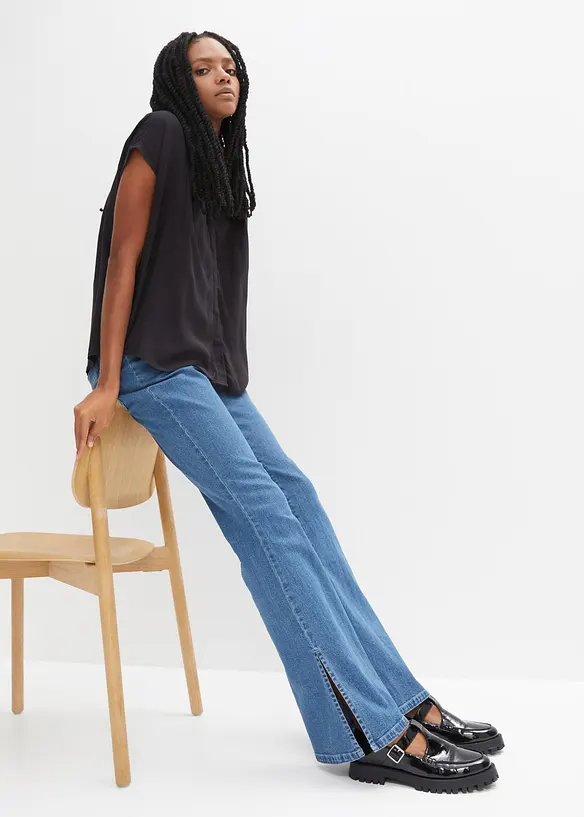 Blouse manches courtes oversized, bonprix