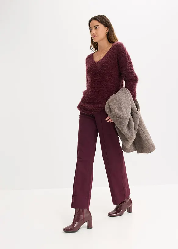 Pull long duveteux, bonprix