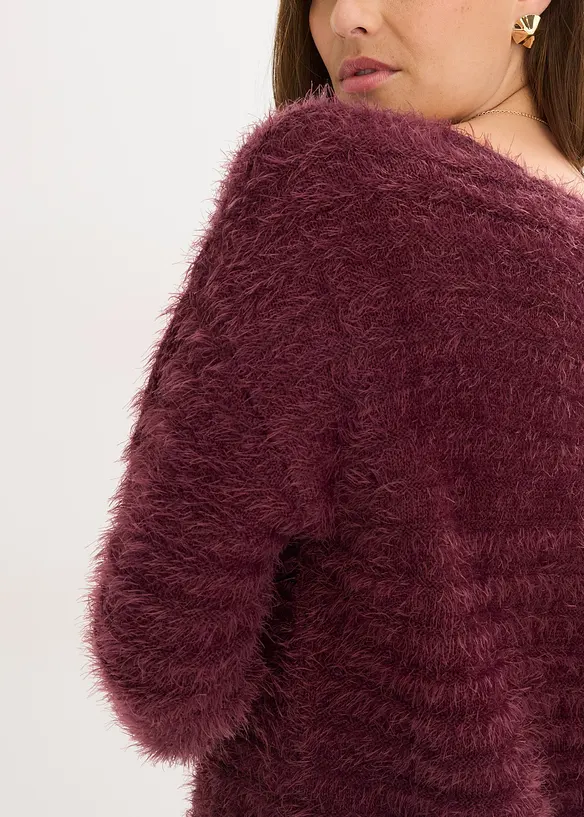 Pull long duveteux, bonprix