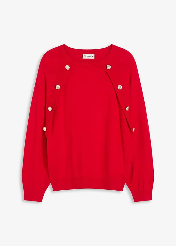 Pull fluide en fine maille de viscose mélangée, bonprix