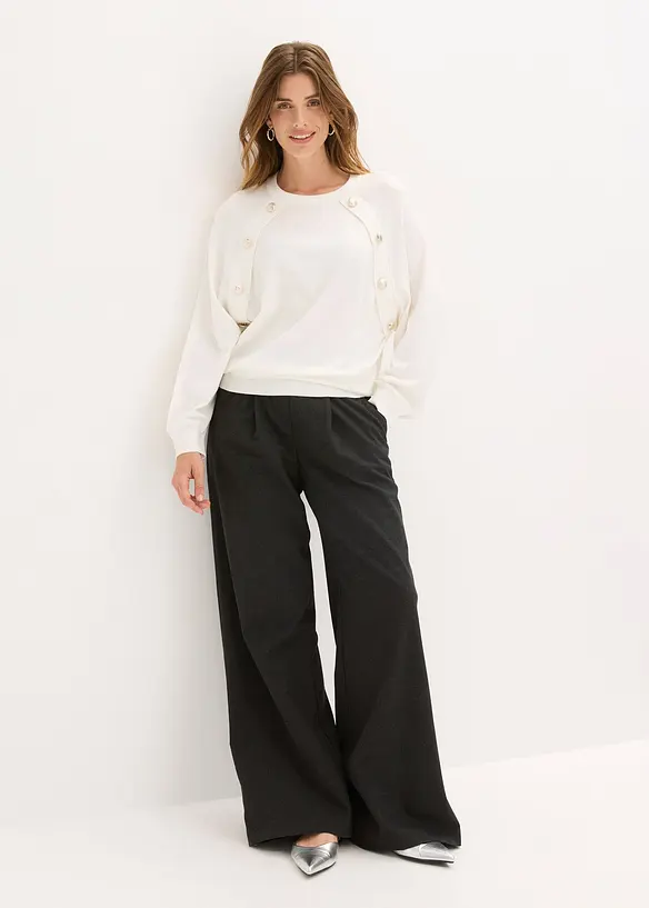 Pull fluide en fine maille de viscose mélangée, bonprix