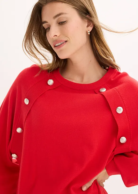 Pull fluide en fine maille de viscose mélangée, bonprix