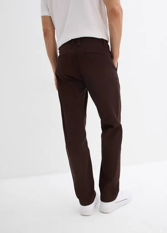 Pantalon chino en coton extensible, ample et droit, bonprix