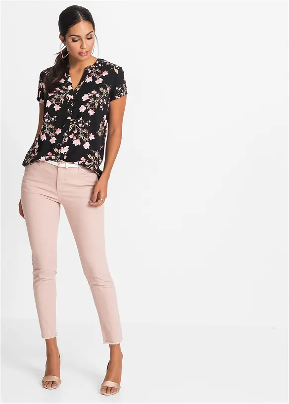 Chemisier manches courtes 100% viscose, bonprix