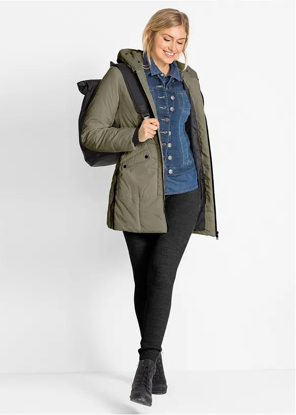 Legging thermique avec finitions côtelées, bonprix