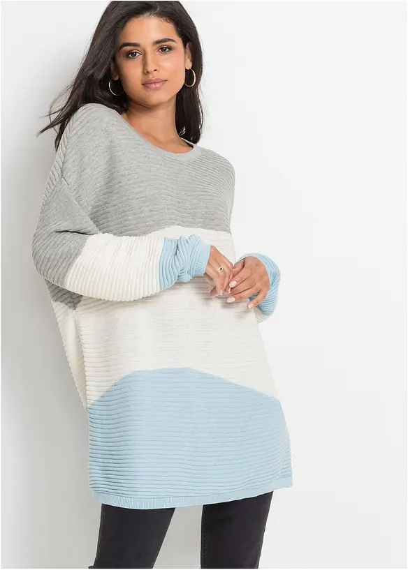 Pull côtelé, bonprix