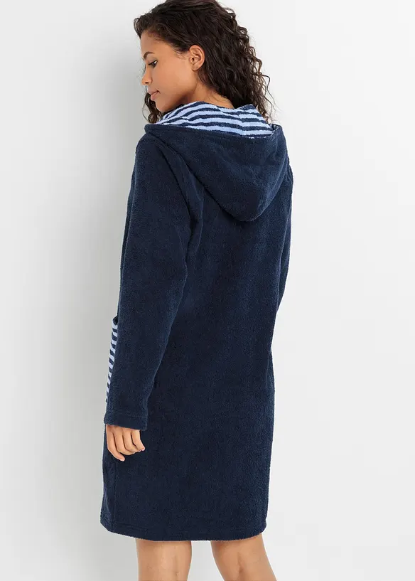 Peignoir de bain zippé en éponge, bonprix