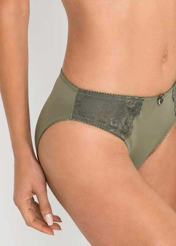 Lot de 2 slips avec dentelle, bonprix