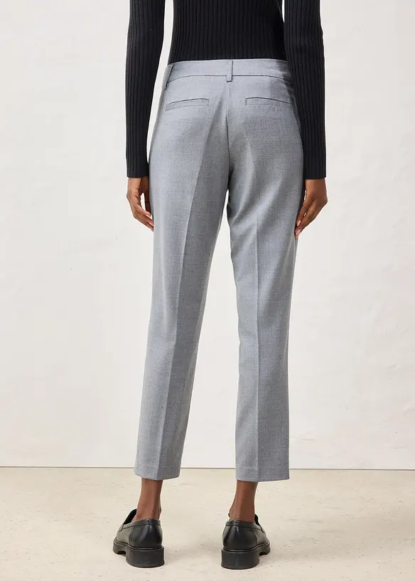 Pantalon étroit en laine mélangée, bonprix