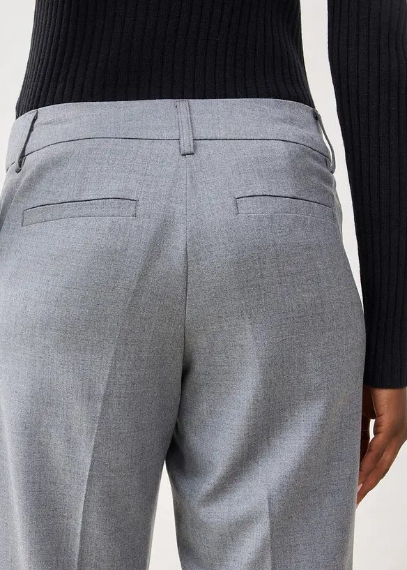 Pantalon étroit en laine mélangée, bonprix