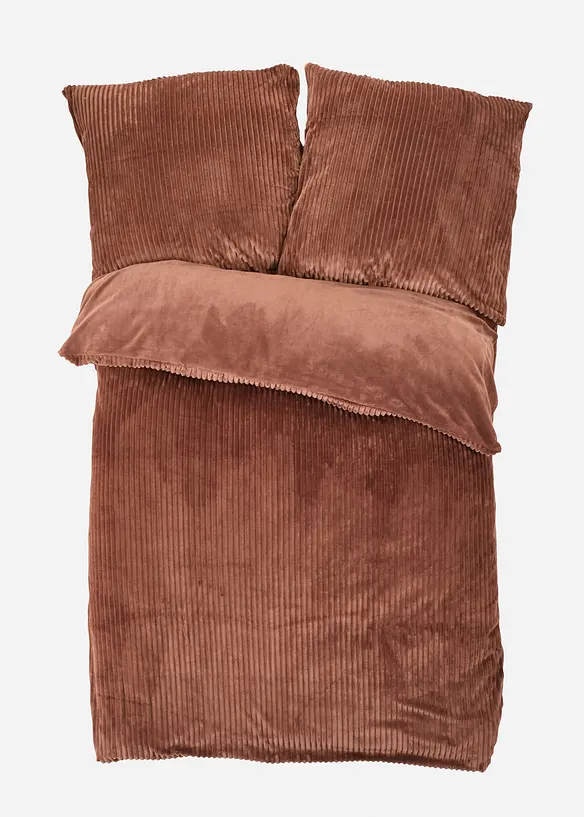 Parure de lit réversible et texturée toucher cachemire, bonprix