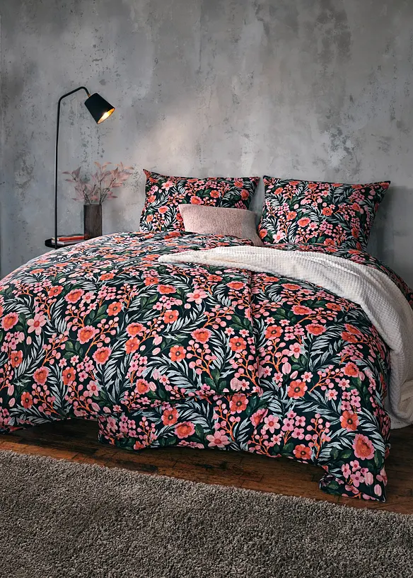 Parure de lit &agrave; motif floral, bonprix