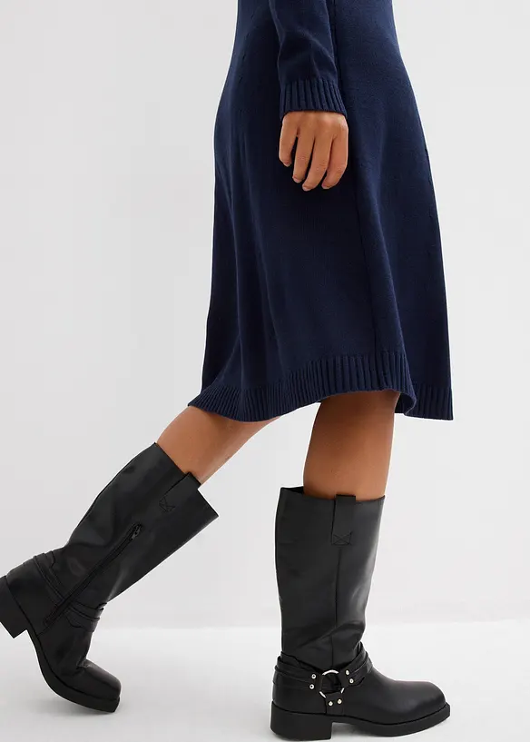 Robe évasée en maille, bonprix