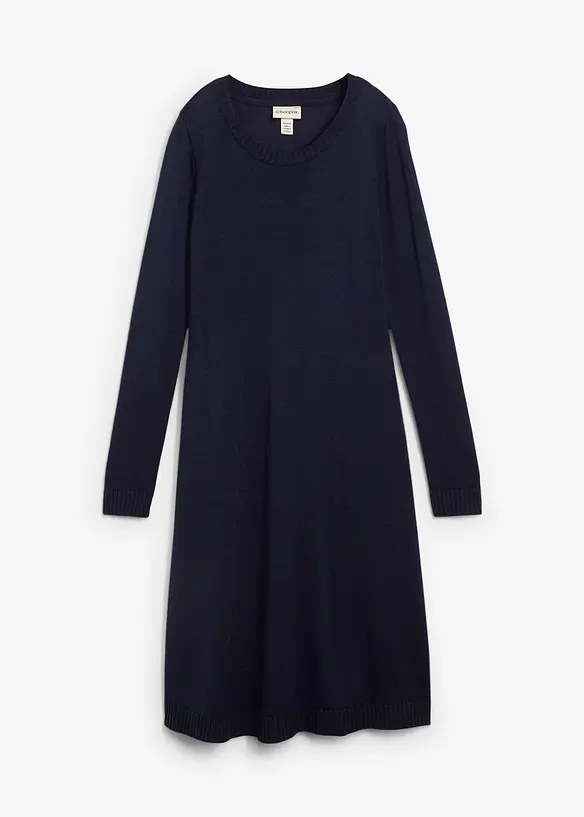 Robe évasée en maille, bonprix