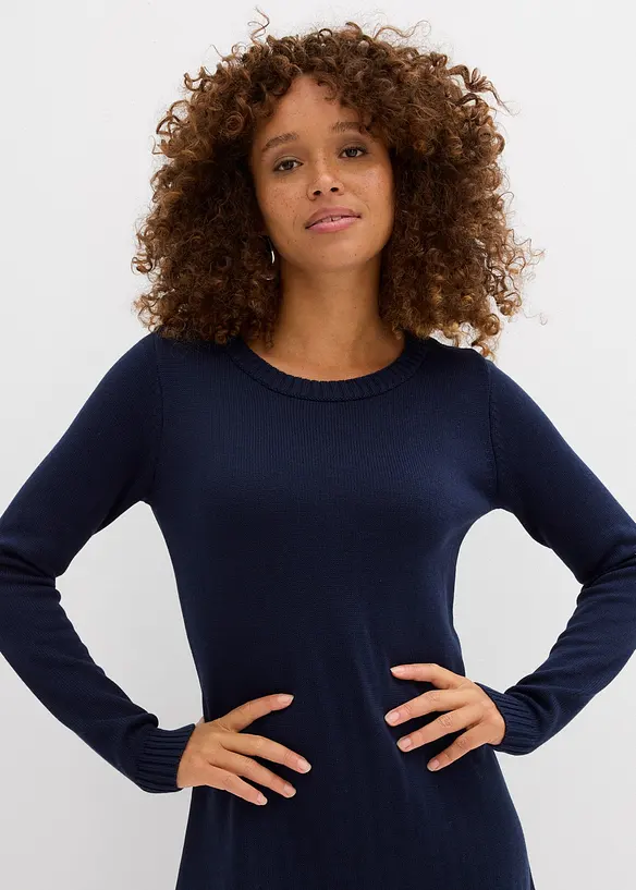 Robe évasée en maille, bonprix