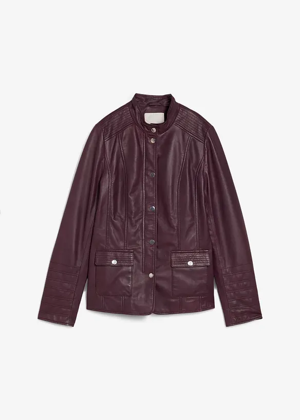 Veste en cuir nappa d’agneau, bonprix