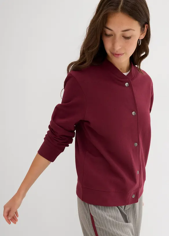 Blouson boutonné en molleton, bonprix