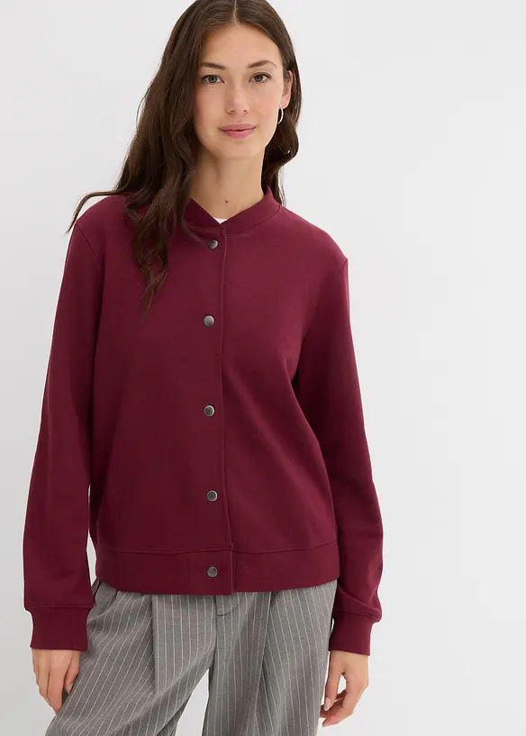 Blouson boutonné en molleton, bonprix