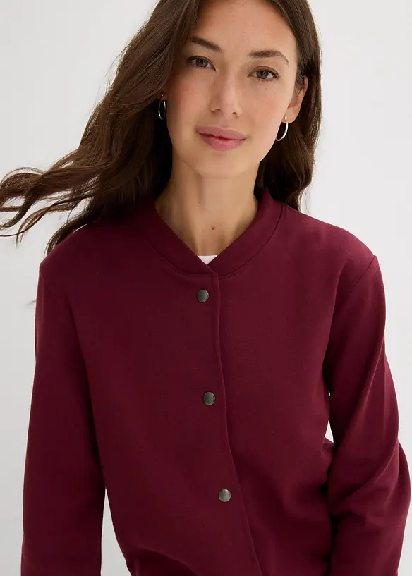 Blouson boutonné en molleton, bonprix