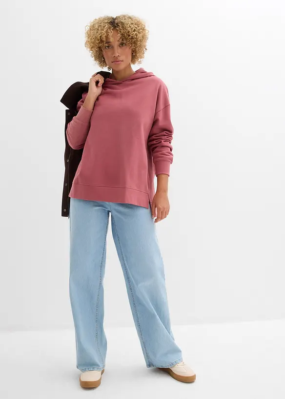 Sweat &agrave; capuche 100% coton, bonprix