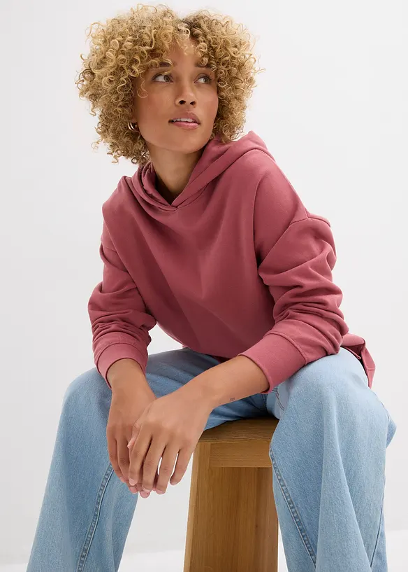 Sweat &agrave; capuche 100% coton, bonprix