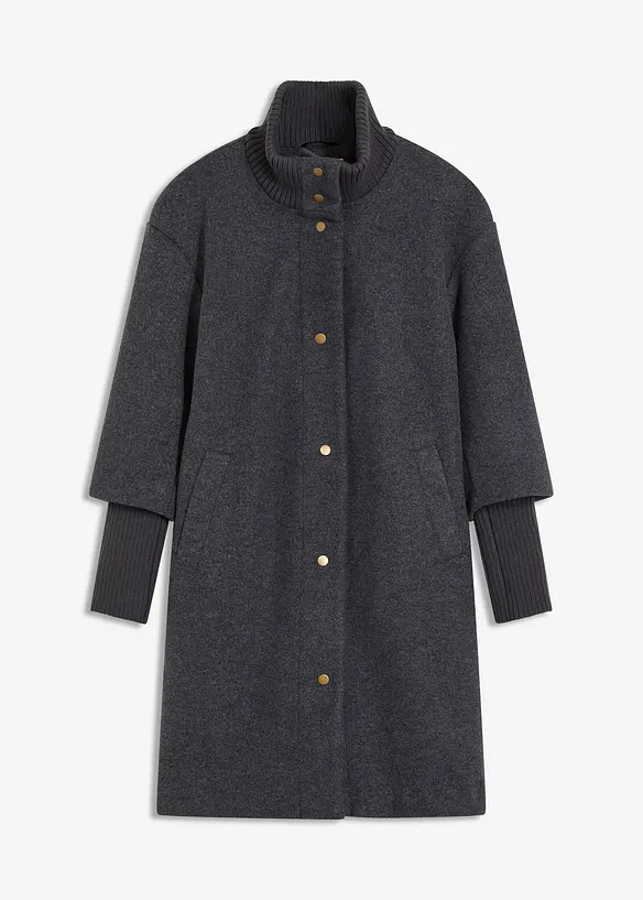 Manteau court aspect laine, bonprix