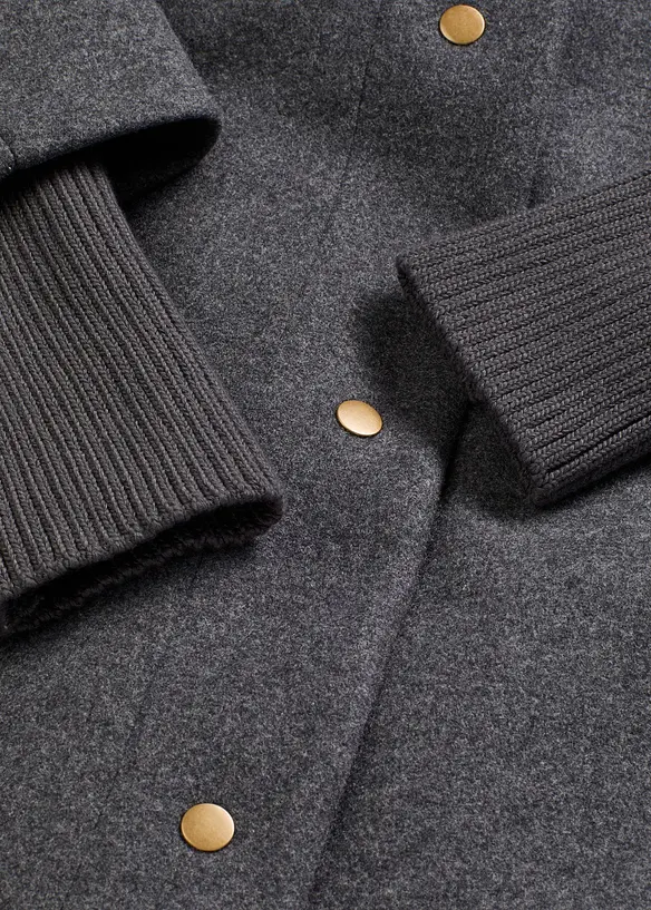 Manteau court aspect laine, bonprix