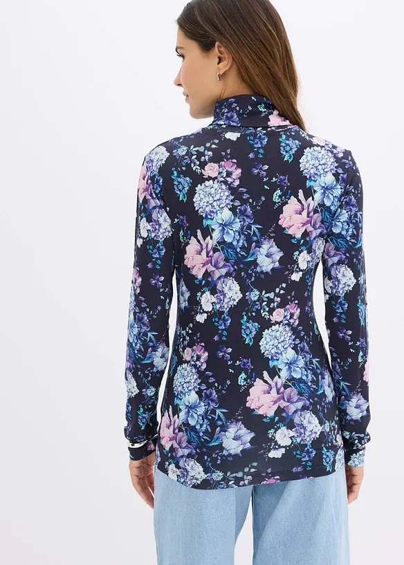 T-shirt manches longues en viscose douce et extensible, bonprix