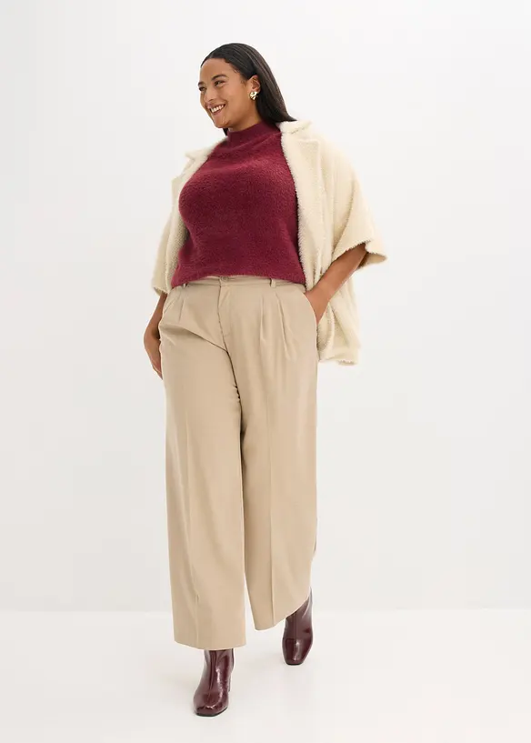 Pantalon large à pinces, bonprix