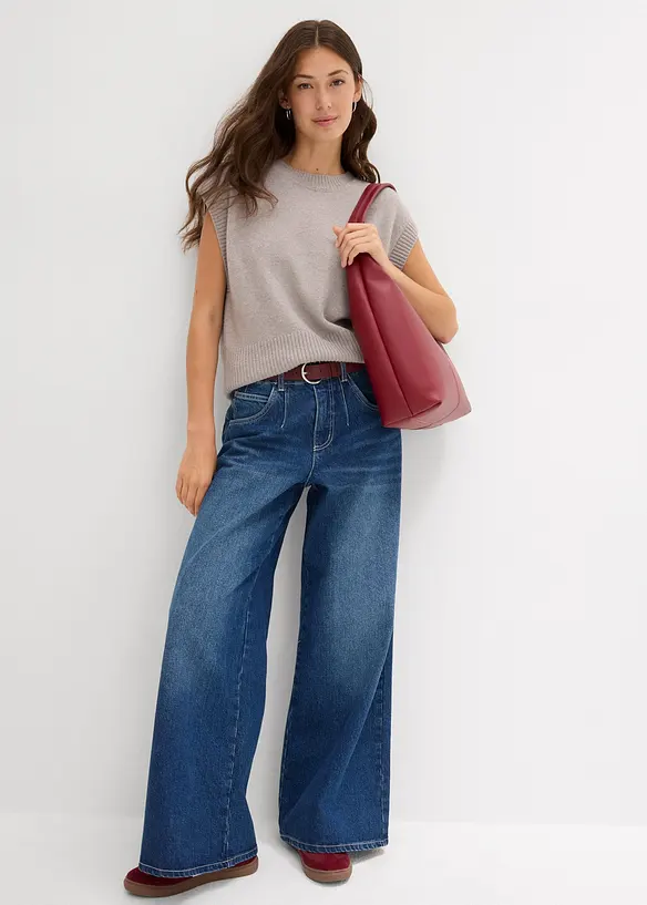 Pull sans manches oversize, bonprix