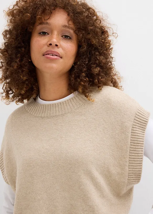 Pull sans manches oversize, bonprix