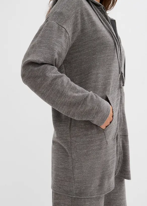 Gilet en fine maille mélangée, bonprix