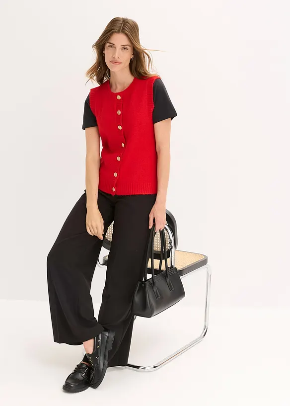 Gilet sans manches en maille, bonprix