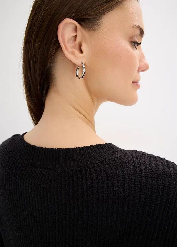 Gilet en maille de coton mélangé, bonprix