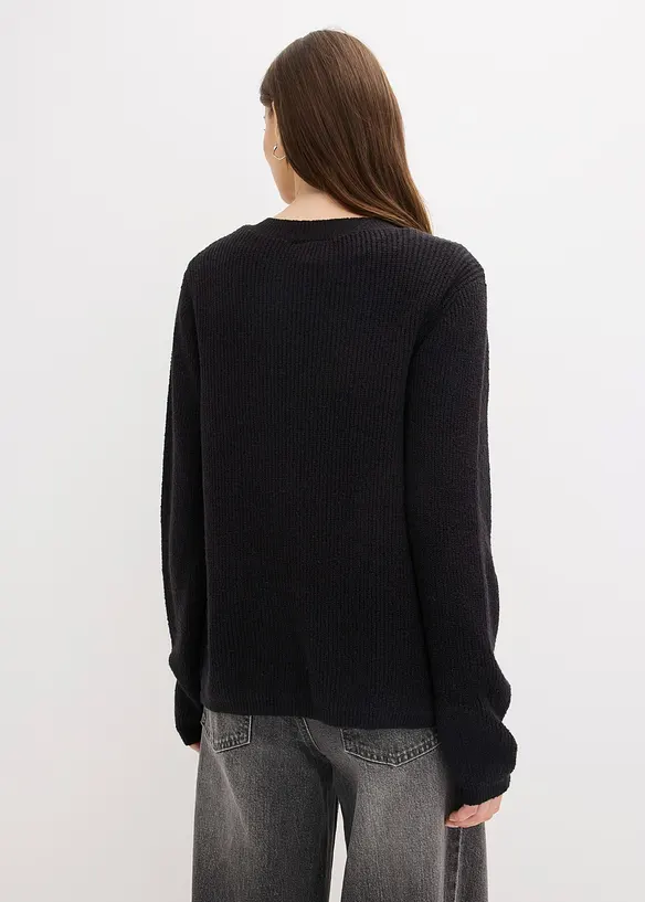 Gilet en maille de coton mélangé, bonprix