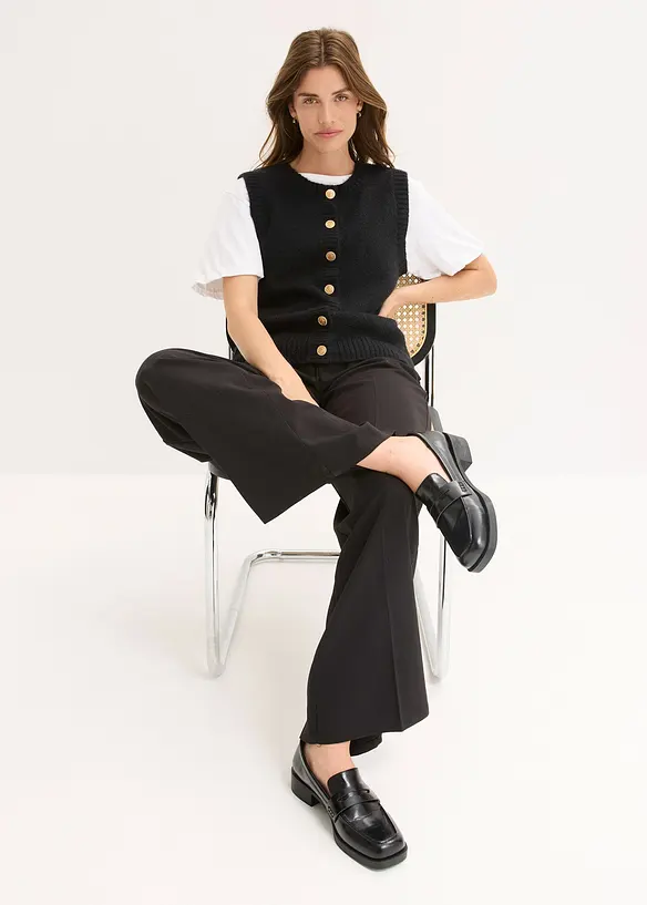 Gilet sans manches en maille, bonprix