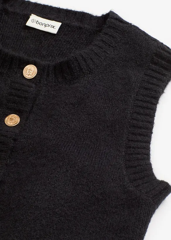 Gilet sans manches en maille, bonprix