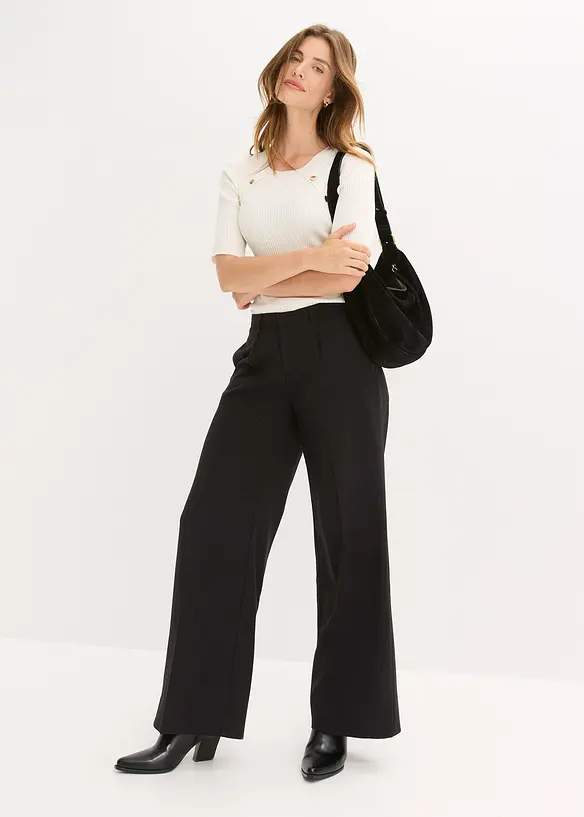 Pull doux en fine maille, viscose majoritaire, bonprix