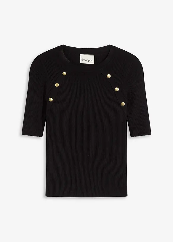 Pull doux en fine maille, viscose majoritaire, bonprix