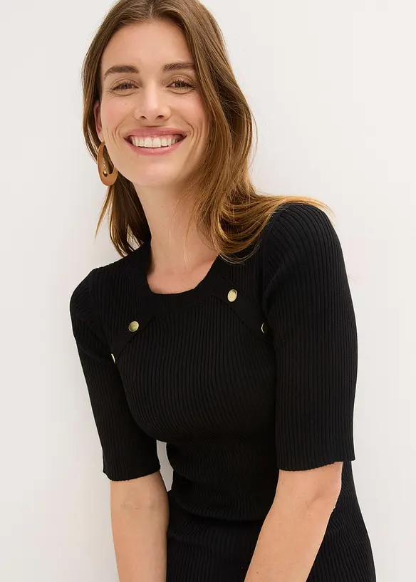 Pull doux en fine maille, viscose majoritaire, bonprix