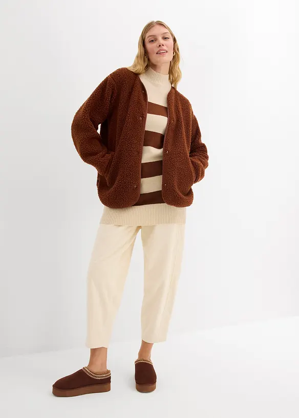 Pull long en maille, bonprix