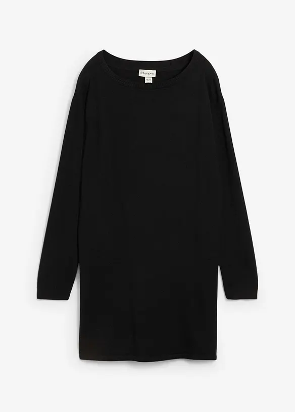 Pull long en coton recyclé majoritaire, bonprix