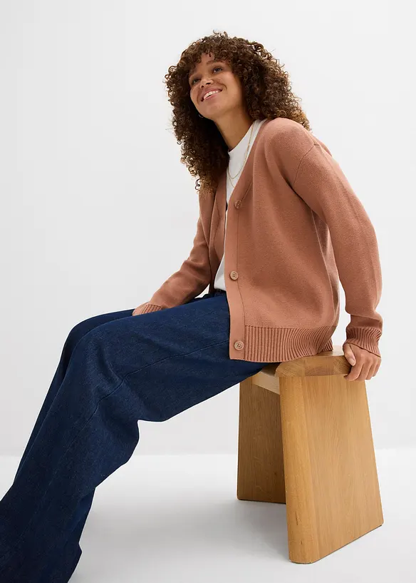 Gilet en fine maille milano, bonprix