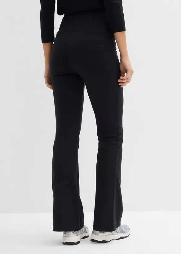 Pantalon flare en coton extensible, bonprix