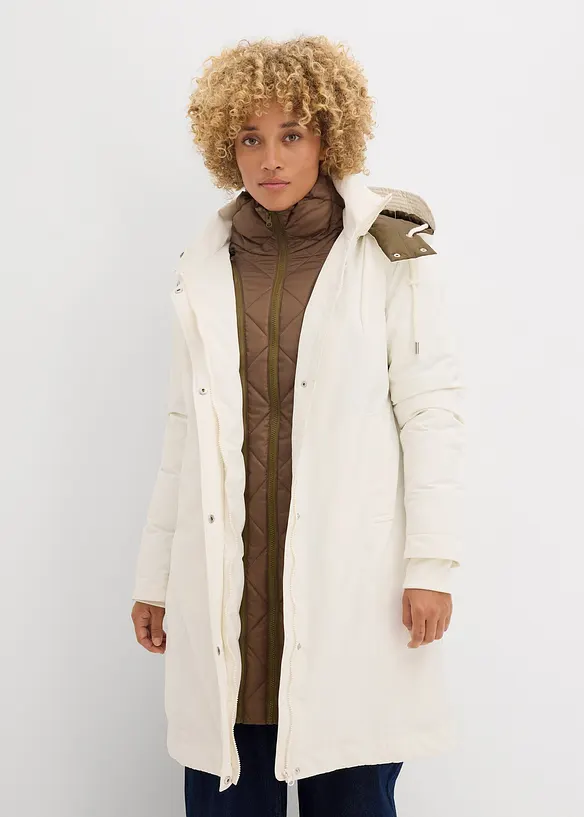 Veste outdoor déperlante, effet superposé, bonprix