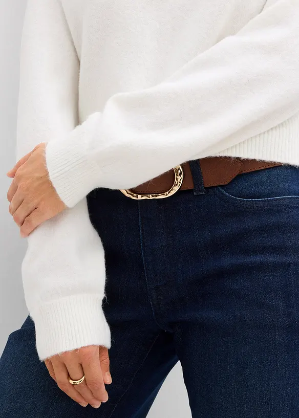 Pull col polo, bonprix