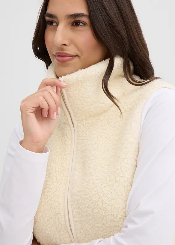 Gilet sans manches en sherpa, bonprix